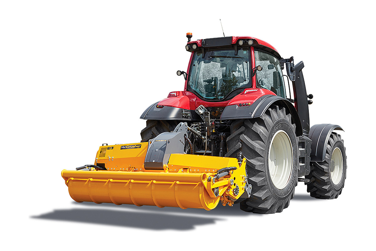 Трактор Valtra T235 с ротоватором MeriCrusher MJS-241 STG